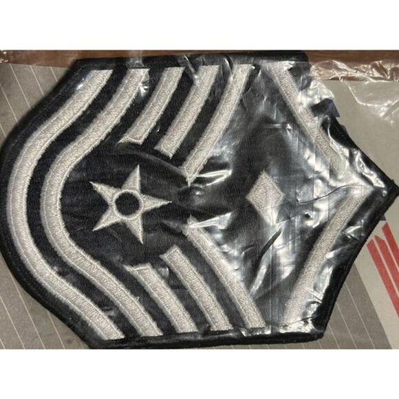 Blue & White Air Force Master 1st Sergeant ￼Patch x 2 - Picture 5 of 10